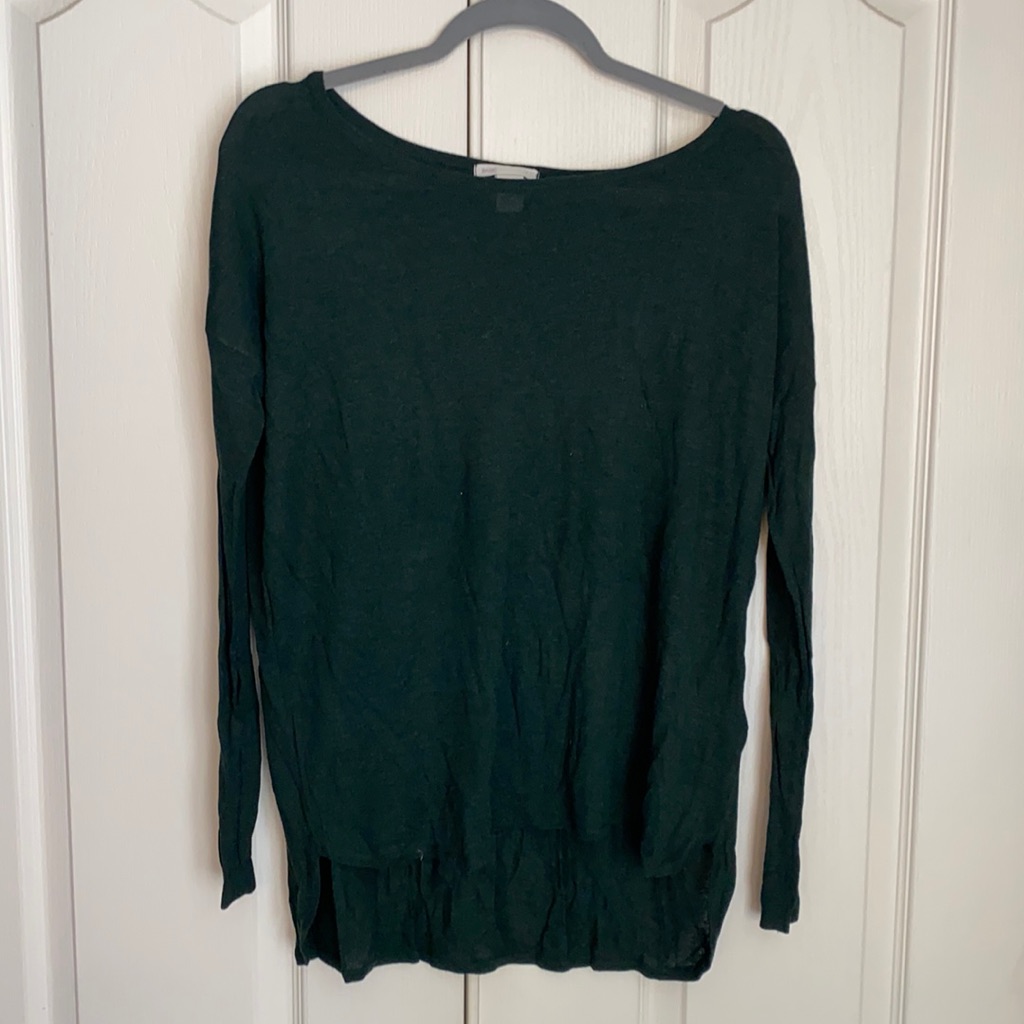 H&M Basic Green Light Sweater